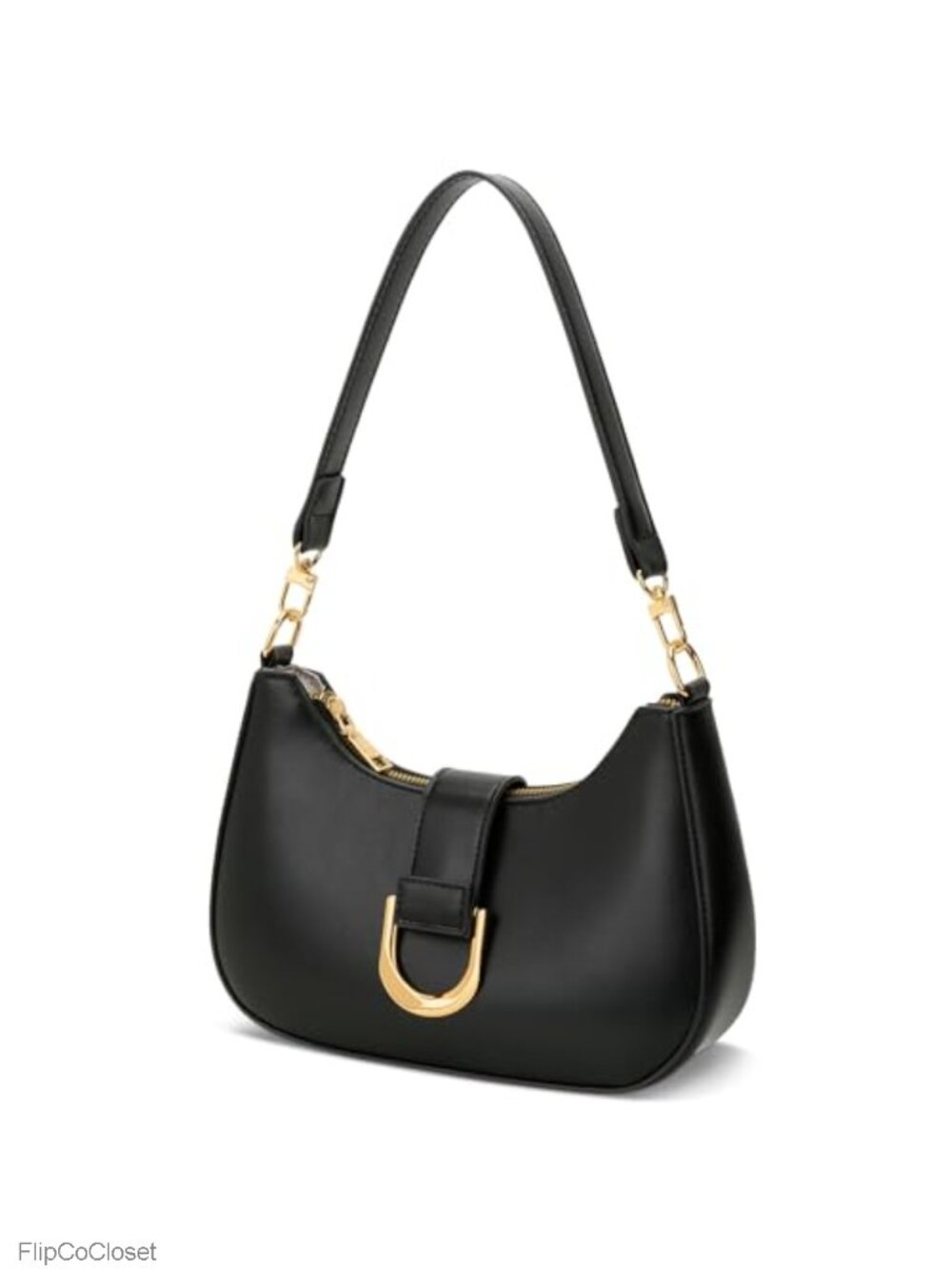 Crescent Shoulder Bag PU Vegan Leather Crossbody Purse